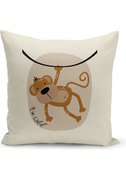Çocuk Bebek Serisi Çift Tarafı Dijital Baskılı Kırlent Kılıfı (Kids Children Cushion Cover)