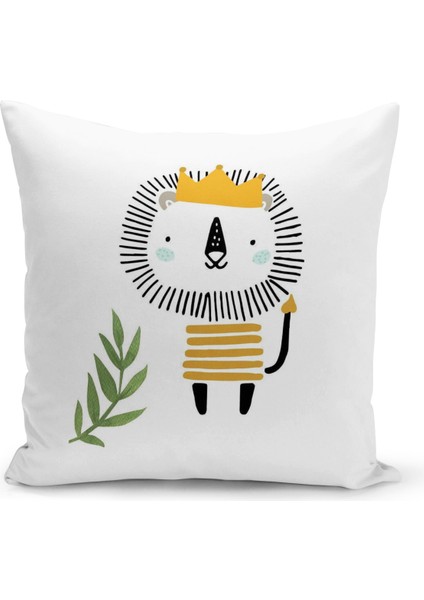 Çocuk Bebek Serisi Çift Tarafı Dijital Baskılı Kırlent Kılıfı (Kids Children Cushion Cover)