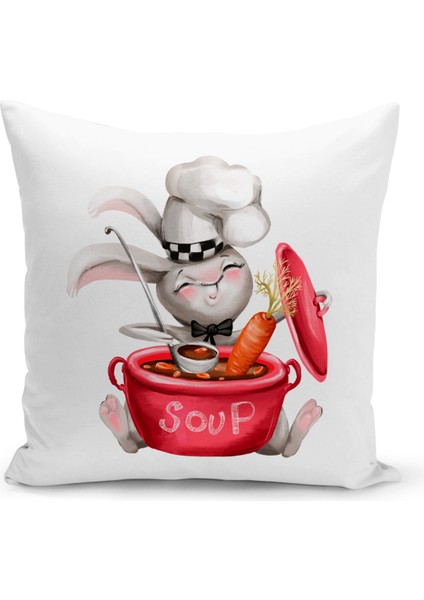 Çocuk Bebek Serisi Çift Tarafı Dijital Baskılı Kırlent Kılıfı (Kids Children Cushion Cover)