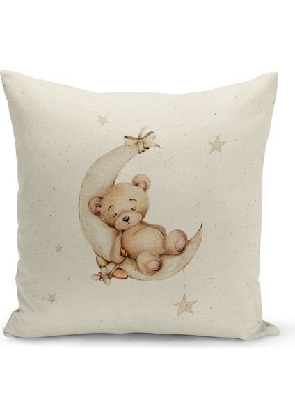 Çocuk Bebek Serisi Çift Tarafı Dijital Baskılı Kırlent Kılıfı (Kids Children Cushion Cover)