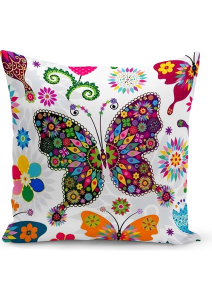 Çocuk Bebek Serisi Çift Tarafı Dijital Baskılı Kırlent Kılıfı (Kids Children Cushion Cover)