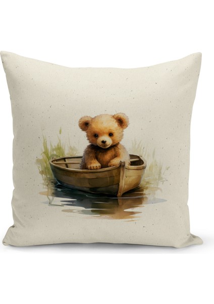 Çocuk Bebek Serisi Çift Tarafı Dijital Baskılı Kırlent Kılıfı (Kids Children Cushion Cover)