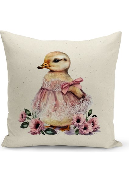 Çocuk Bebek Serisi Çift Tarafı Dijital Baskılı Kırlent Kılıfı (Kids Children Cushion Cover)