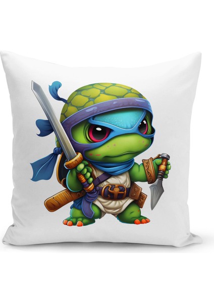 Çocuk Bebek Serisi Çift Tarafı Dijital Baskılı Kırlent Kılıfı (Kids Children Cushion Cover)