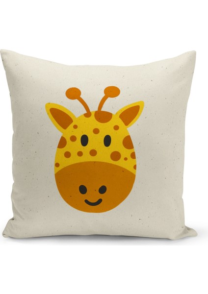 Çocuk Bebek Serisi Çift Tarafı Dijital Baskılı Kırlent Kılıfı (Kids Children Cushion Cover)