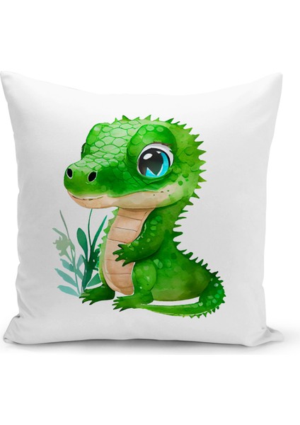 Çocuk Bebek Serisi Çift Tarafı Dijital Baskılı Kırlent Kılıfı (Kids Children Cushion Cover)