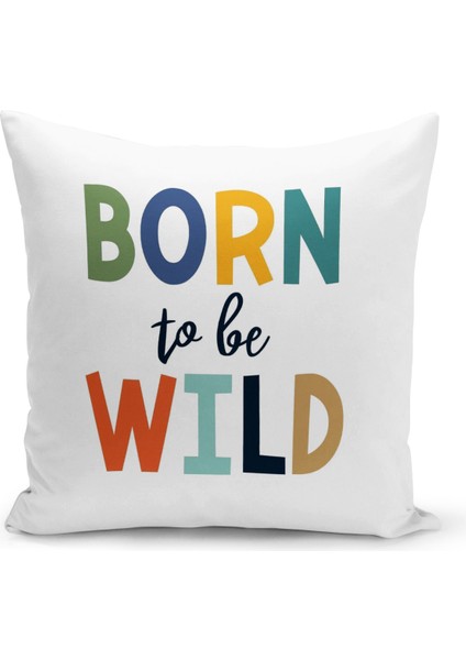 Çocuk Bebek Serisi Çift Tarafı Dijital Baskılı Kırlent Kılıfı (Kids Children Cushion Cover)