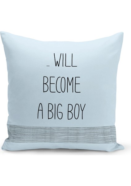 Çocuk Bebek Serisi Çift Tarafı Dijital Baskılı Kırlent Kılıfı (Kids Children Cushion Cover)