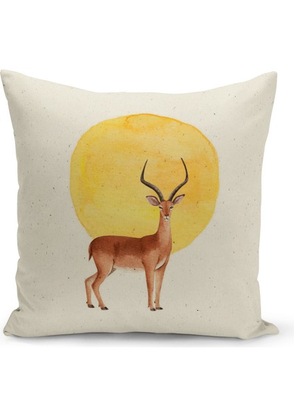 Çocuk Bebek Serisi Çift Tarafı Dijital Baskılı Kırlent Kılıfı (Kids Children Cushion Cover)