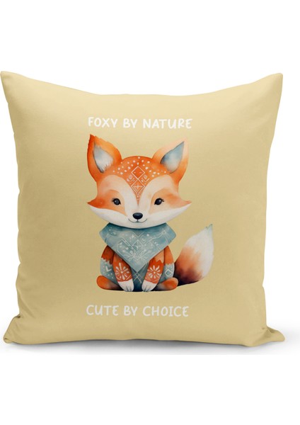 Çocuk Bebek Serisi Çift Tarafı Dijital Baskılı Kırlent Kılıfı (Kids Children Cushion Cover)