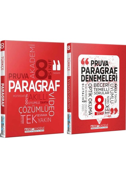 8. Sınıf Paragraf Soru Bankası ve Deneme Seti 2 Kitap