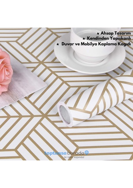 Kendinden Yapışkanlı Modern Görünümlü 45 cm × 100 cm Mutfak Dolap Masa Kaplama Duvar Kağıdı fiyatları