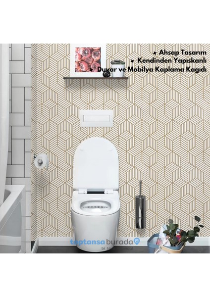 Kendinden Yapışkanlı Modern Görünümlü 45 cm × 100 cm Mutfak Dolap Masa Kaplama Duvar Kağıdı modelleri