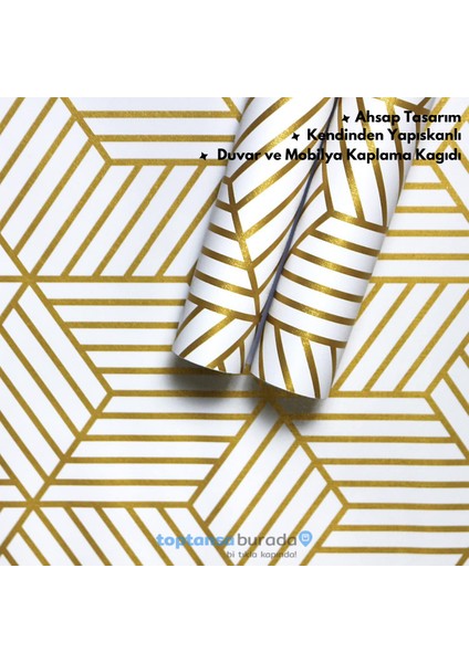 Kendinden Yapışkanlı Modern Görünümlü 45 cm × 100 cm Mutfak Dolap Masa Kaplama Duvar Kağıdı fırsatları