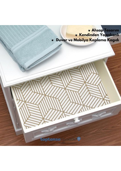 Kendinden Yapışkanlı Modern Görünümlü 45 cm × 100 cm Mutfak Dolap Masa Kaplama Duvar Kağıdı indirimleri