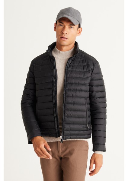 ALTINYILDIZ CLASSICS Altınyıldız Classics Altınyıldız Classics STANDART FİT DİK YAKA SİYAH MONT