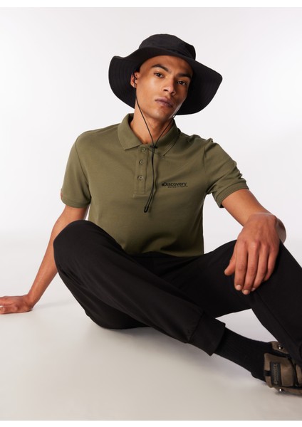 Haki Erkek Relaxed Fit Polo T-Shirt D4SM-TST3248