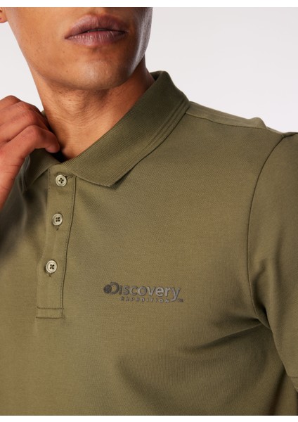 Haki Erkek Relaxed Fit Polo T-Shirt D4SM-TST3248 fırsatları
