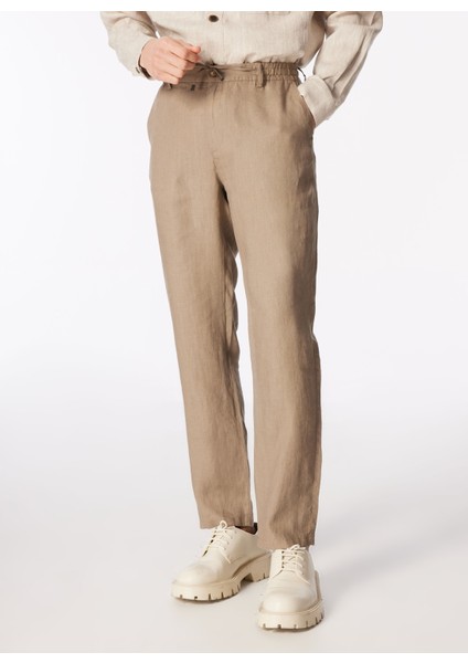 Lastikli Bel Normal Paça Açık Kahve Erkek Chino Pantolon FC4SM-PNT 0768 modelleri