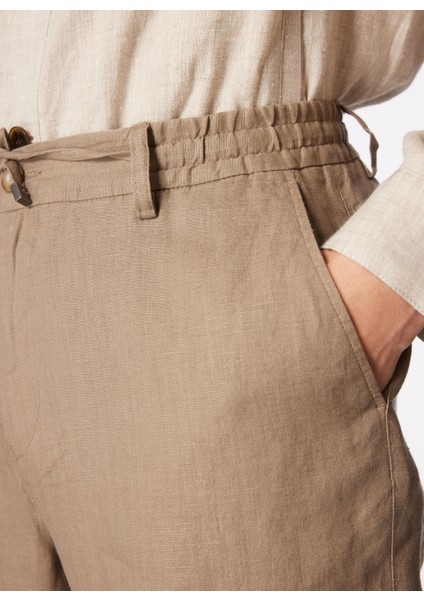 Lastikli Bel Normal Paça Açık Kahve Erkek Chino Pantolon FC4SM-PNT 0768 fırsatları