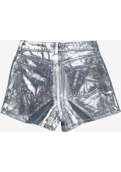 Indigo Kadın Yıkamalı Denim Şort BRB4SL-SRT6077