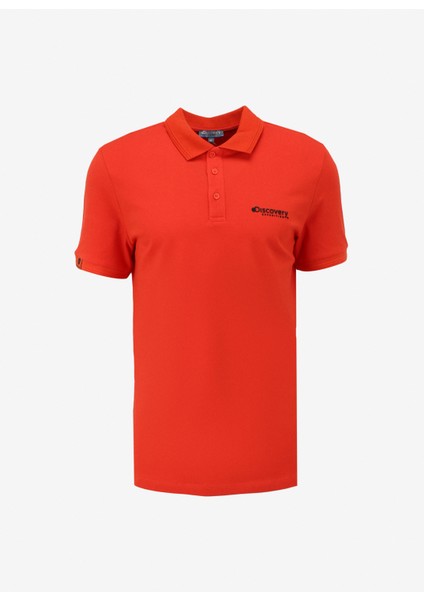 Nar Çiçeği Basic Erkek Polo T-Shirt D4SM-TST3248