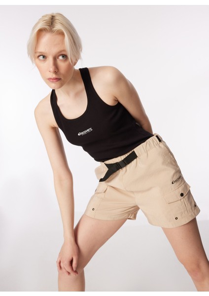 Siyah Kadın U Yaka Slim Fit Atlet D4SL-TST3035 modelleri