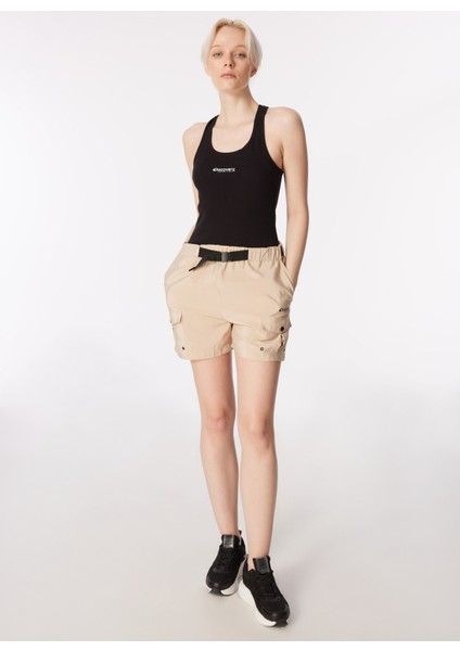 Siyah Kadın U Yaka Slim Fit Atlet D4SL-TST3035 fırsatları