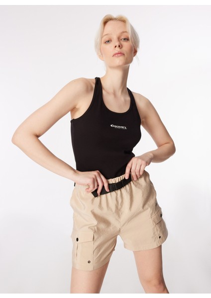 Siyah Kadın U Yaka Slim Fit Atlet D4SL-TST3035 indirimleri