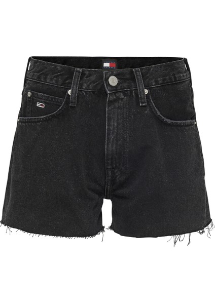 Normal Bel Normal Siyah Kadın Şort Hot Pant BH0082