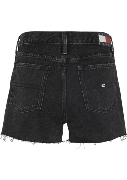 Normal Bel Normal Siyah Kadın Şort Hot Pant BH0082