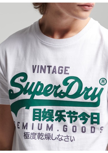 Bisiklet Yaka Baskılı Beyaz Erkek T-Shirt M1011356A01C_VL Tee modelleri