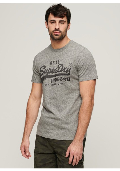 Bisiklet Yaka Baskılı Gri Erkek T-Shirt M1011472AZUC_VINTAGE Vl Tee fiyatları