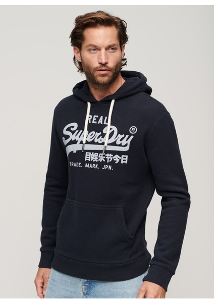 Kapüşon Yaka Lacivert Erkek Sweatshırt M2012093A98T_VINTAGE Vl Hood fiyatları