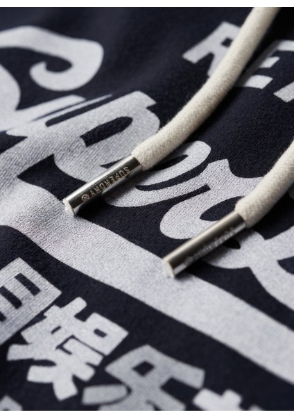 Kapüşon Yaka Lacivert Erkek Sweatshırt M2012093A98T_VINTAGE Vl Hood fırsatları