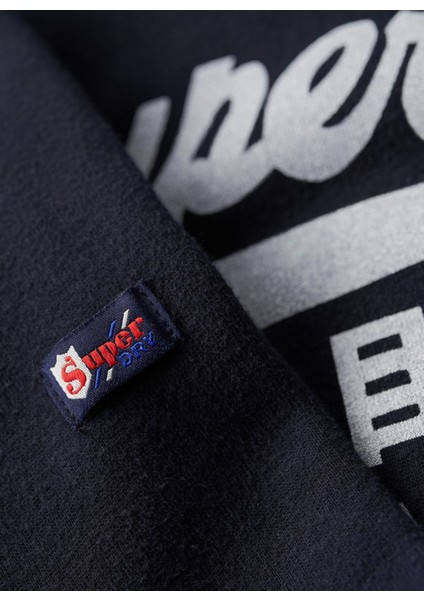 Kapüşon Yaka Lacivert Erkek Sweatshırt M2012093A98T_VINTAGE Vl Hood indirimleri