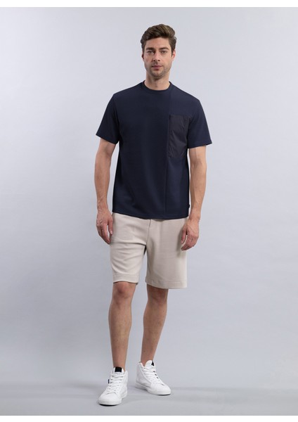 Bisiklet Yaka Düz Lacivert Erkek T-Shirt Beta Lıss/mırto fiyatları