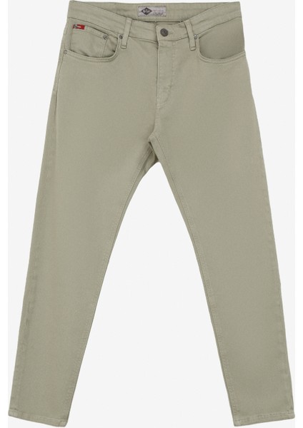 Normal Bel Slim Fit Haki Erkek Chino Pantolon 242 Lcm 221009 Lonce A. Haki