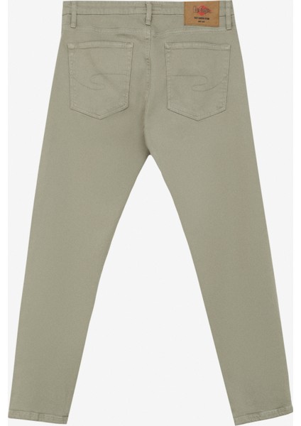 Normal Bel Slim Fit Haki Erkek Chino Pantolon 242 Lcm 221009 Lonce A. Haki