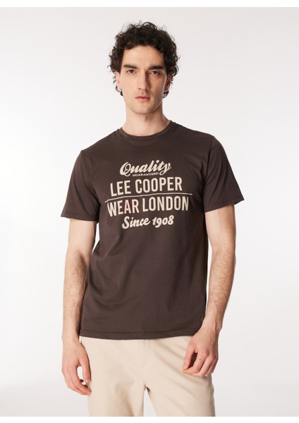 Yuvarlak Yaka Kahve Erkek T-Shirt 242 Lcm 242038 Rodrıgo Kahve
