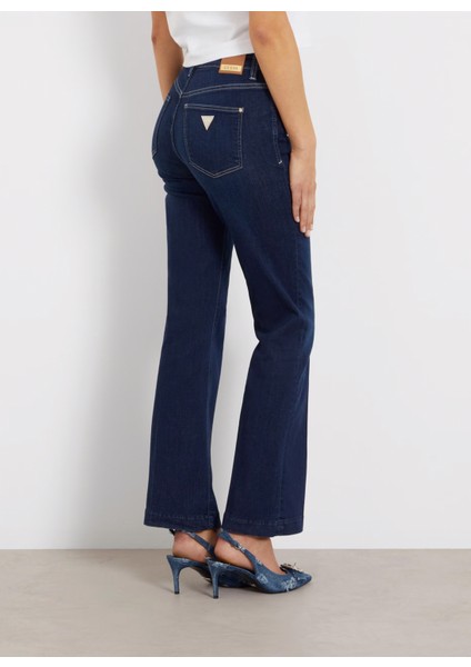 Normal Bel Normal Paça Çok Dar Lacivert Kadın Denim Pantolon W4RA58D5901-JPWA