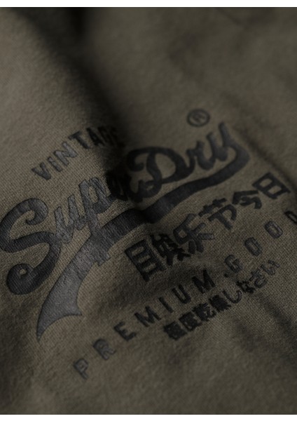 Bisiklet Yaka Baskılı Koyu Haki Erkek T-Shirt M1011897ATSJ_TOKYO Vl Graphıc T Shı modelleri