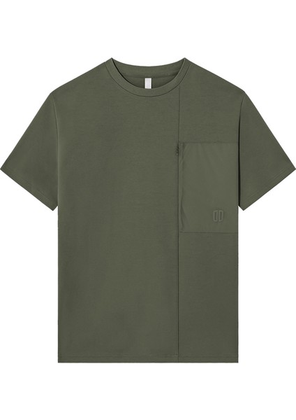 Bisiklet Yaka Düz Haki Erkek T-Shirt Beta Lıss/mırto indirimleri