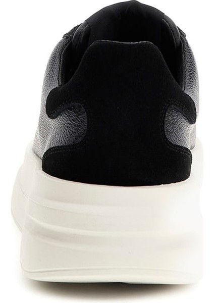 Beyaz - Siyah Erkek Sneaker Elba modelleri