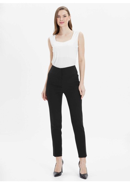 Normal Bel Standart Lacivert Kadın Pantolon 24YSL5167