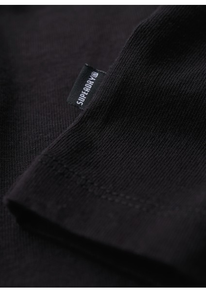 Bisiklet Yaka Baskılı Siyah Erkek T-Shirt M6010803A02A_MICRO Logo Graphıc Loo indirimleri