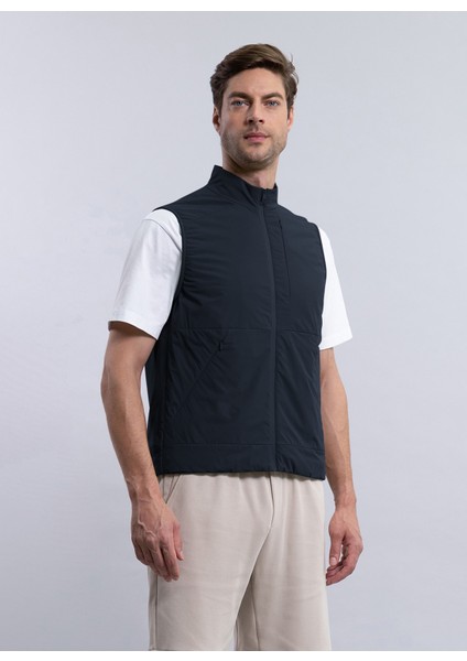 Düz Lacivert Erkek Yelek Arlo Radda