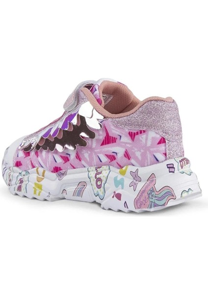 Pembe - Gümüş Kadın Sneaker BUCK4299 Chuck Hıgh