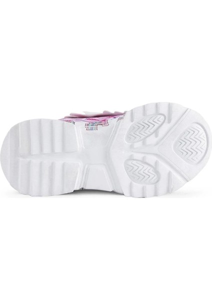Pembe - Gümüş Kadın Sneaker BUCK4299 Chuck Hıgh