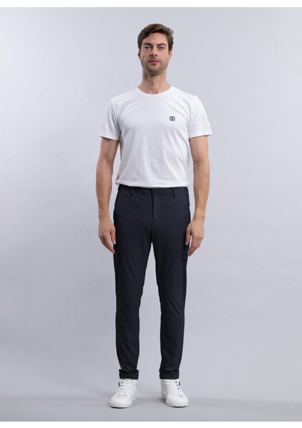 Normal Bel Düz Paça Slim Fit Lacivert Erkek Pantolon Dolph Trevı